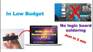 NVMe SSD Instalment in A1278 MacBook Pro (MBP 13-inch 2011 + 2012)