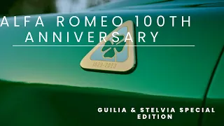 2024 Alfa Romeo Giulia and Stelvio Quadrifoglio 100th Anniversary