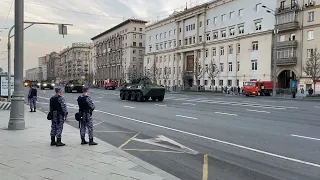 02. Военная техника едет по Москве на репетицию Парада Победы (27.04.2023, часть 2)