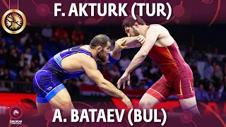 Feyzullah Akturk (TUR) vs Ahmed Bataev (BUL) - Final // European Championships 2022