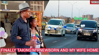 Emotional taking my Newborn and my wife home in a convoy-plus a surprise for them