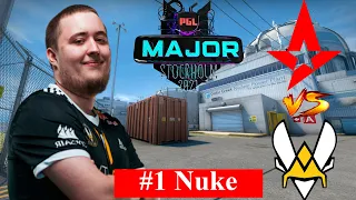 Vitality vs Astralis (BO3, map 1, Nuke) PGL Major Stockholm 2021 | Legends Stage | CS GO