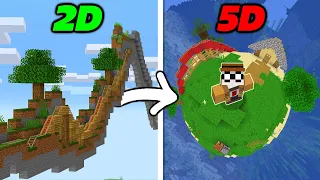 J'ai refais Minecraft en 1D, 2D, 3D, jusqu'à la 5D..