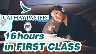 INCREDIBLE Cathay Pacific FIRST Class | Hong Kong to New York | Boeing 777-300ER