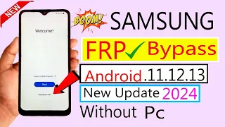 Finally New Method 2024 Samsung FRP Bypass Android 11 12 Without Pc Google Account Remove @IrfanFRP