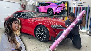 Her SUPRA Gets The WILDEST LASER PINK | Instant Transformation Looking SO GOOD!