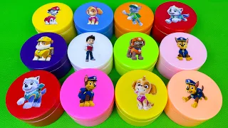 Paw Patrol : Looking For Clay With Slime Coloring: Ryder, Chase, Marshall,...Satisfying ASMR Video