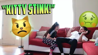 YOUR KITTY STINK PRANK ON GIRLFRIEND! 😹 *She Tried To Fight Me*