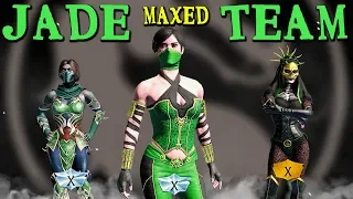 MK Mobile. 3 Jade Team. All Fully Maxed Jades Destroy Faction Wars!