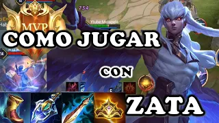 COMO JUGAR CON ZATA Arena Of Valor | Como ACTIVAR la ULTI | GUIA COMPLETA, ARCANAS Y BUILD| AoV |RoV