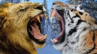 AFRICAN LION VS SIBERIAN TIGER - Which is Stronger?