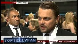 Leonardo DiCaprio (The Wolf of Wall Street) - BAFTA 2014 red carpet interview (BBC News, 16.2.14)