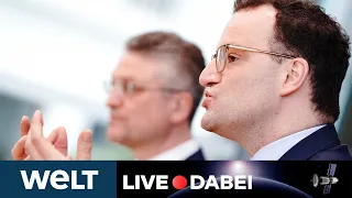 KAMPF GEGEN CORONA: Briefing von Jens Spahn und RKI-Chef Wieler zur Pandemie-Lage | WELT Live dabei