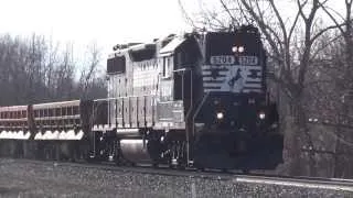 Nice Horn on GP38-2 High Hood on NS 90N  Rock Train