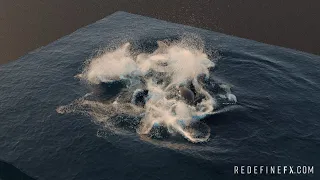 Phoenix FD for 3Ds Max - Person Falling Into Water  (FX COURSE NOW AVAILABLE) by #RedefineFX