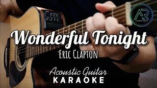 Wonderful Tonight by Eric Clapton | Acoustic Guitar Karaoke | Backing Track | Instrumental | Lyrics