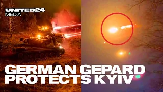 German Gepard Protecting Ukrainian Skies from Russian Drone Attacks