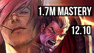 SETT vs DARIUS (TOP) | 1400+ games, 6 solo kills, 1.7M mastery, Dominating | NA Diamond | 12.10