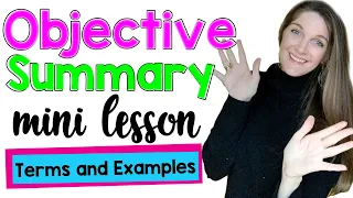 Objective Summary Mini Lesson: Notes and Vocabulary