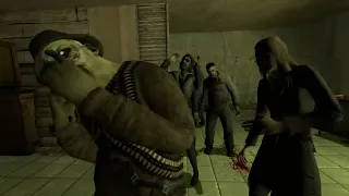 LEFT 4 DEAD INFECTED VS COMBINE FORCES (GMOD NPC BATTLES)