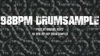 Free Royaltyfree 98 BPM - Hip Hop Drum Beat Samples |Prod.by ahmENUBeatz