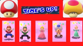 Every SUPER and MEGA character's TIME UP animations in Super Mario 3D World