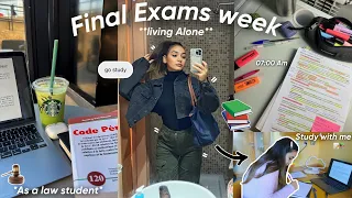 FINAL EXAMS Week 📚⚖️|اسبوع القراية و الامتحانات 😣🤯(study with me📝,dentist appointment😭..)🌴📚