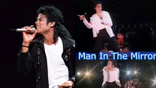 Michael Jackson live at Copenhagen, 1992 - Man In The Mirror with lyrics