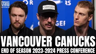 JT Miller, Thatcher Demko, Elias Lindholm & Tyler Myers Recap Vancouver Canucks 2023-2024 Season
