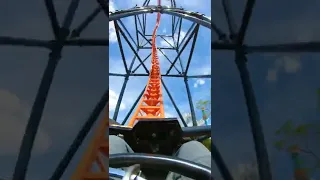 Huge vertical Drop!😱 Diving Roller Coaster-POV-Happy Valley Pakistan - GoPro Hero3-HD 1080p