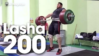 Lasha Talakhadze 200kg Snatch Slow Motion Training