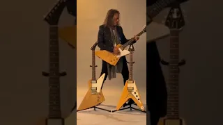 Kirk Hammett jamming with a Gibson Explorer