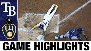 Rays vs. Brewers Game Highlights (8/9/22) | MLB Highlights