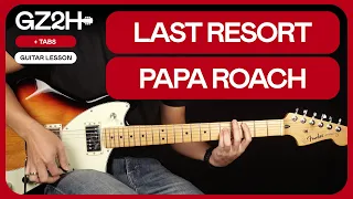 Last Resort Guitar Tutorial Papa Roach Guitar Lesson |All Guitar Parts + TABs|