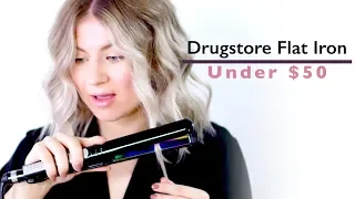 THE BEST DRUG STORE FLAT IRON?! | Milabu