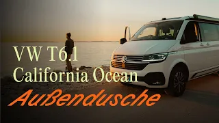 VW T6.1 California Ocean: Außendusche | Off by CamperBoys 2024