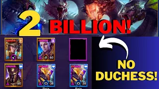 MY NEW RECORD! AND I SWAPPED DUCHESS FOR THIS EPIC! (Full Auto Hydra Run) Raid Shadow Legend