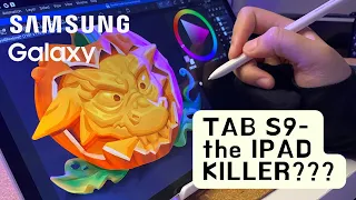 Samsung Galaxy Tab S9 Artist Review! Drawing + Painting Demo.