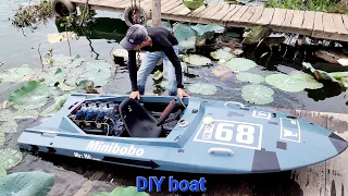 how i made a small boat by myself DIY boat tutorial