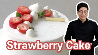 Strawberry Cake with whipped cream | Korean Style Delicious Shortcake