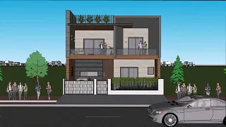 30x60 House Design 3D Animation | 1800 SQ. Feet |  @3dhn