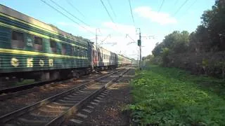 Электровоз ЧС2Т-994 с поездом №298 (Москва → Псков)