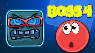 RED BALL VS BOSS 4  Новые серии Красного Шарика против босса 4 Битва на ЛУНЕ !