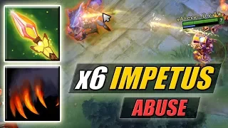 Impetus Machine Gun [x6 Max Speed Impetus with PA Dagger] Dota 2 Ability Draft