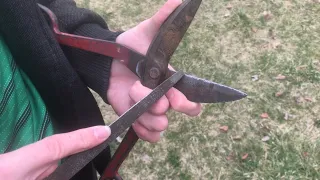 making tinsnips cut like “NEW” again (2 minute tuneup)