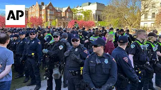 Police tear down tents and arrest protesters at University of Wisconsin