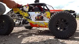 HUGE TIRES on my KRAKEN VEKTA 5 32cc GAS Race Truck : MAXXIS TREPADORS | RC ADVENTURES