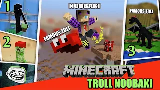 Μεταμφιέζομαι σε διάφορα MOBS και τρολάρω το Noobaki Minecraft Famous Games