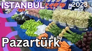 Istanbul Weekly Bazaar Bahçeşehir Pazartürk September 2023 (4k 60fps)