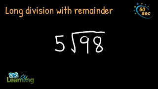 Long Division with Remainder | Easy Example